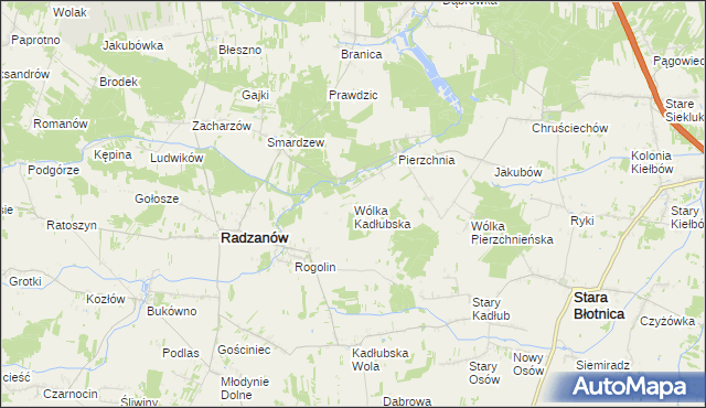 mapa Wólka Kadłubska, Wólka Kadłubska na mapie Targeo