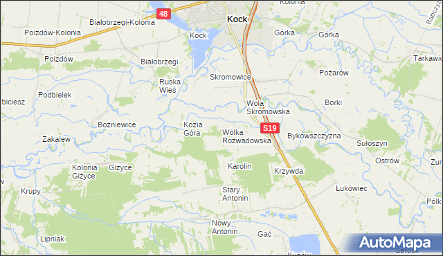 mapa Wólka Rozwadowska, Wólka Rozwadowska na mapie Targeo