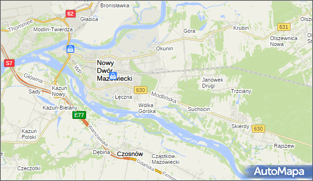 mapa Boża Wola gmina Jabłonna, Boża Wola gmina Jabłonna na mapie Targeo