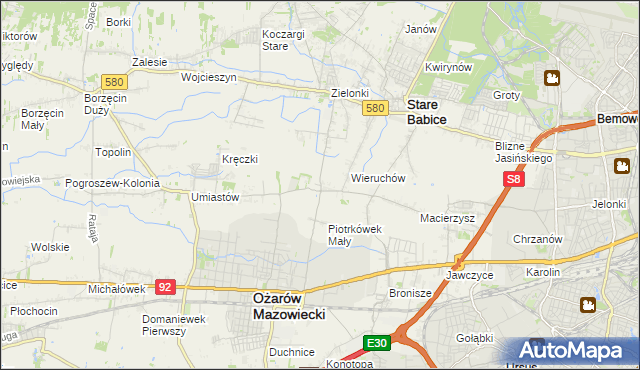 mapa Strzykuły, Strzykuły na mapie Targeo