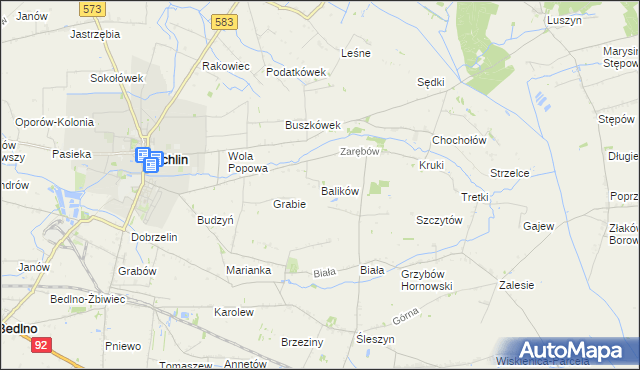 mapa Balików, Balików na mapie Targeo