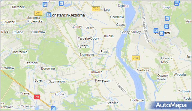 mapa Cieciszew, Cieciszew na mapie Targeo