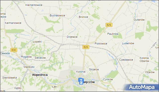 mapa Drzewce-Kolonia, Drzewce-Kolonia na mapie Targeo