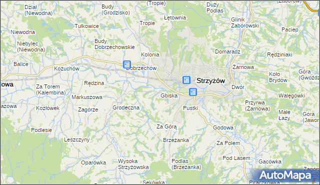 mapa Gbiska, Gbiska na mapie Targeo