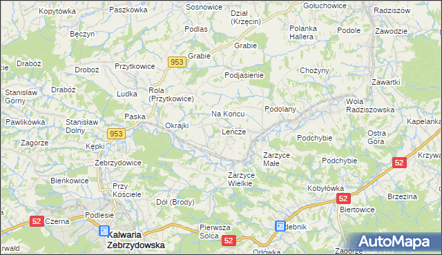 mapa Leńcze, Leńcze na mapie Targeo