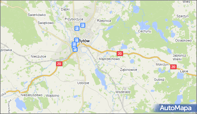 mapa Mądrzechowo, Mądrzechowo na mapie Targeo