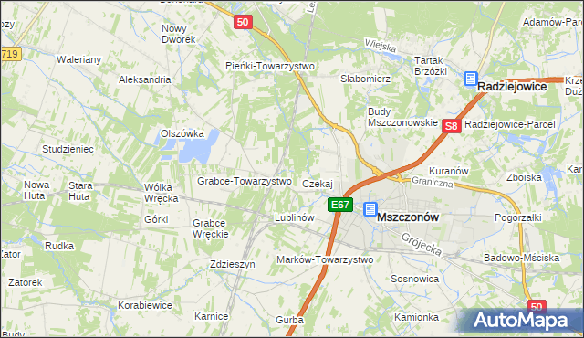 mapa Marków-Świnice, Marków-Świnice na mapie Targeo