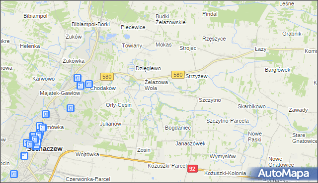 mapa Nowe Mostki, Nowe Mostki na mapie Targeo