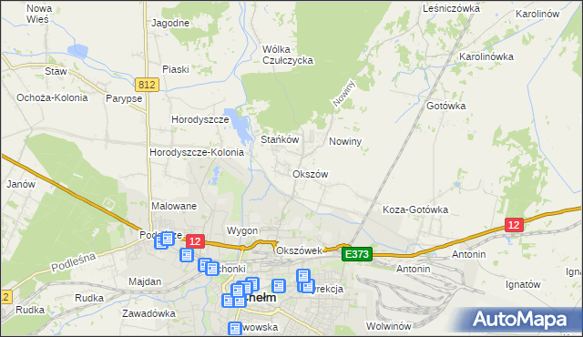 mapa Okszów, Okszów na mapie Targeo