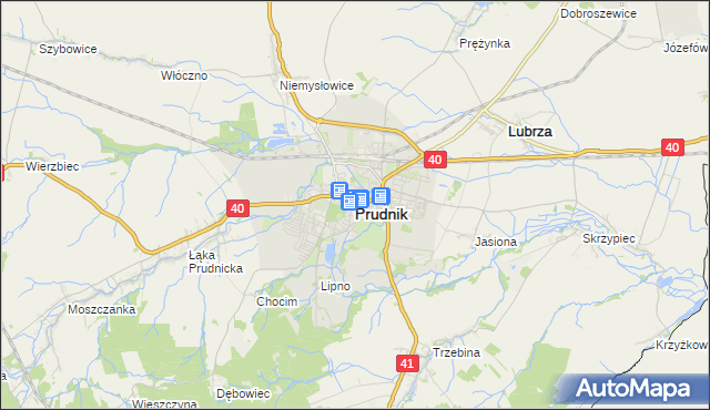 mapa Prudnik, Prudnik na mapie Targeo