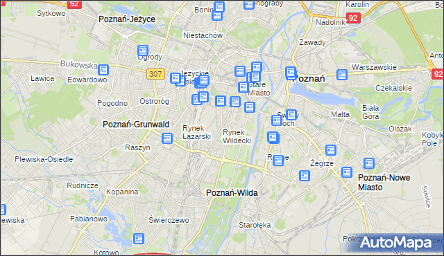 mapa Rynek Wildecki, Rynek Wildecki na mapie Targeo