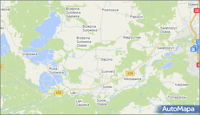 mapa Słączno, Słączno na mapie Targeo