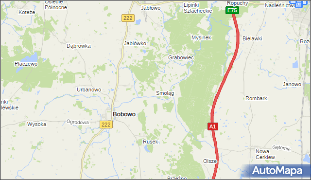 mapa Smoląg, Smoląg na mapie Targeo