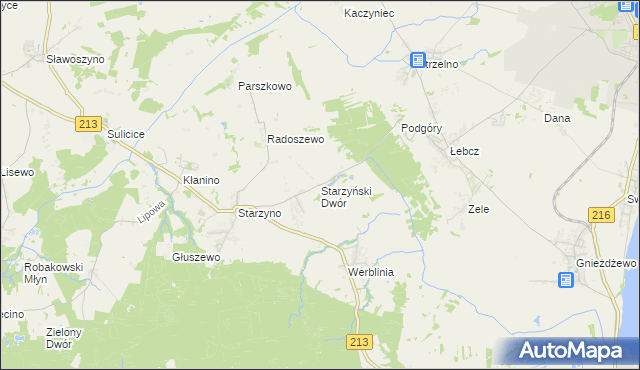 mapa Starzyński Dwór, Starzyński Dwór na mapie Targeo