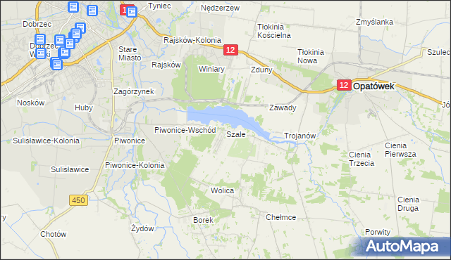 mapa Szałe, Szałe na mapie Targeo