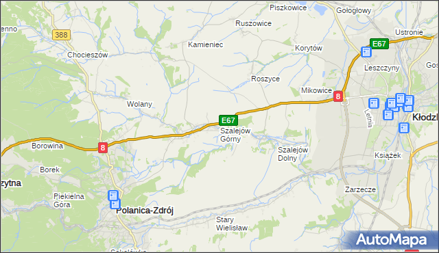 mapa Szalejów Górny, Szalejów Górny na mapie Targeo