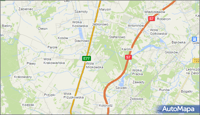 mapa Warszawianka, Warszawianka na mapie Targeo