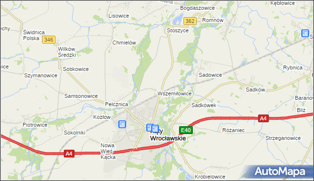 mapa Wszemiłowice, Wszemiłowice na mapie Targeo