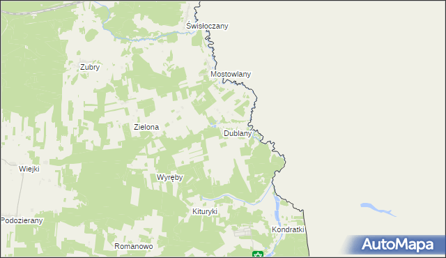 mapa Dublany, Dublany na mapie Targeo