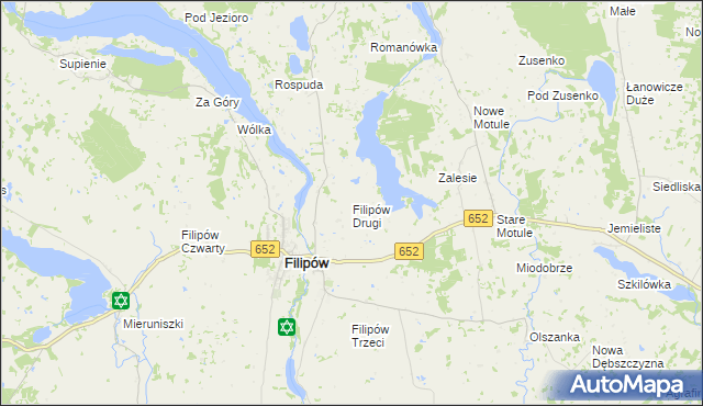 mapa Filipów Drugi, Filipów Drugi na mapie Targeo