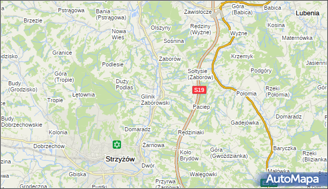 mapa Glinik Charzewski, Glinik Charzewski na mapie Targeo