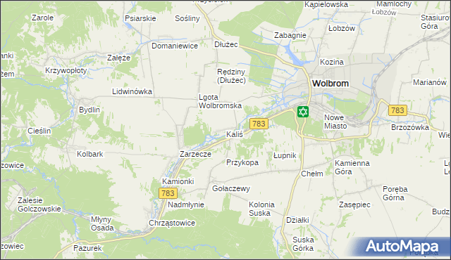 mapa Kaliś, Kaliś na mapie Targeo