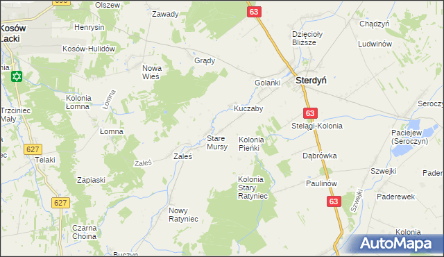 mapa Nowe Mursy, Nowe Mursy na mapie Targeo