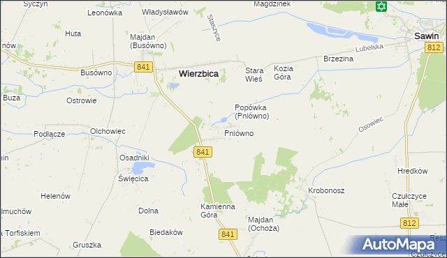 mapa Pniówno, Pniówno na mapie Targeo