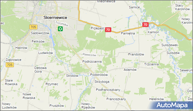 mapa Rawiczów, Rawiczów na mapie Targeo