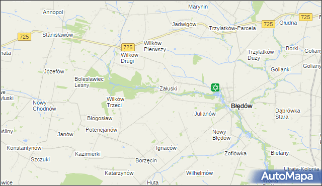 mapa Śmiechówek, Śmiechówek na mapie Targeo