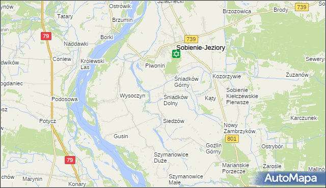 mapa Śniadków Dolny, Śniadków Dolny na mapie Targeo