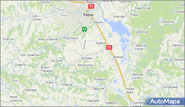 mapa Strzegocice, Strzegocice na mapie Targeo