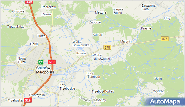 mapa Wólka Niedźwiedzka, Wólka Niedźwiedzka na mapie Targeo