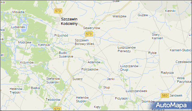 mapa Gołas, Gołas na mapie Targeo