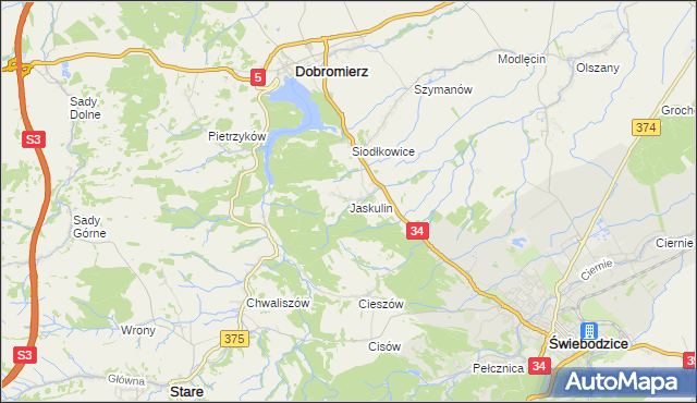 mapa Jaskulin, Jaskulin na mapie Targeo