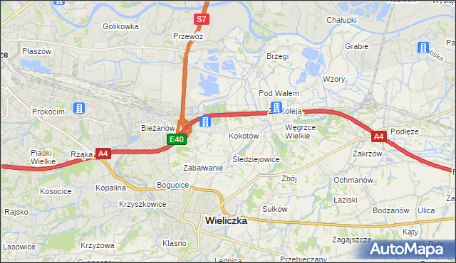 mapa Kokotów, Kokotów na mapie Targeo