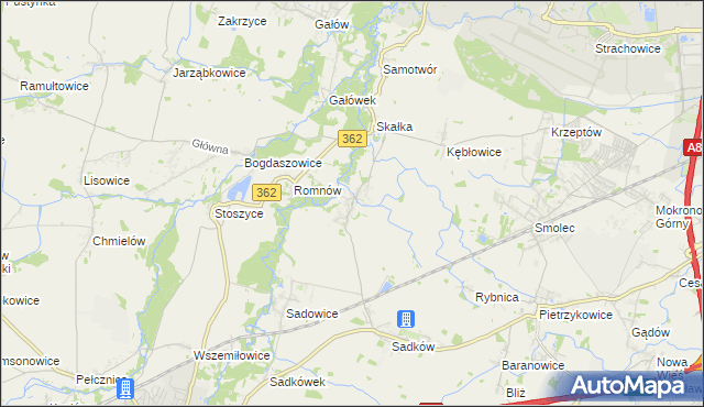 mapa Małkowice gmina Kąty Wrocławskie, Małkowice gmina Kąty Wrocławskie na mapie Targeo