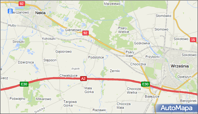 mapa Opatówko, Opatówko na mapie Targeo