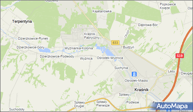 mapa Ośrodek-Wyżnica, Ośrodek-Wyżnica na mapie Targeo