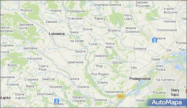 mapa Owieczka, Owieczka na mapie Targeo