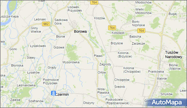 mapa Pławo, Pławo na mapie Targeo