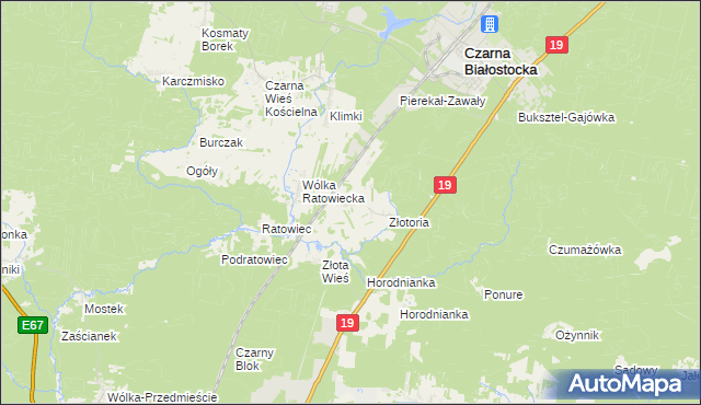 mapa Ruda Rzeczka, Ruda Rzeczka na mapie Targeo