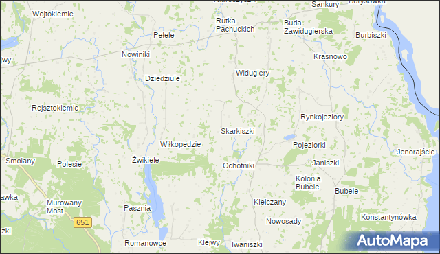 mapa Skarkiszki, Skarkiszki na mapie Targeo