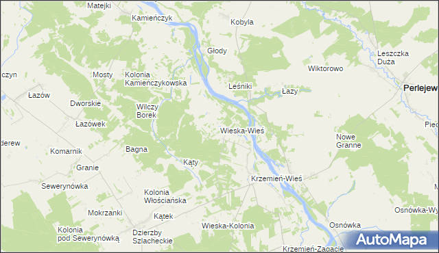 mapa Wieska-Wieś, Wieska-Wieś na mapie Targeo