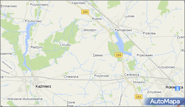 mapa Żalewo, Żalewo na mapie Targeo