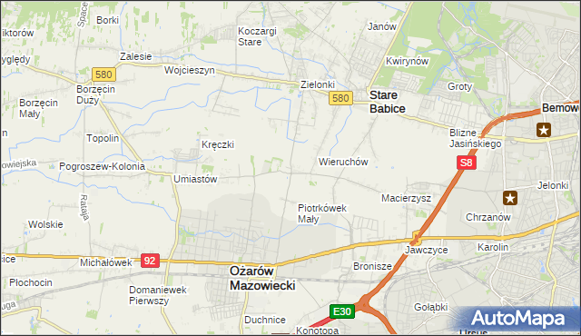 mapa Strzykuły, Strzykuły na mapie Targeo