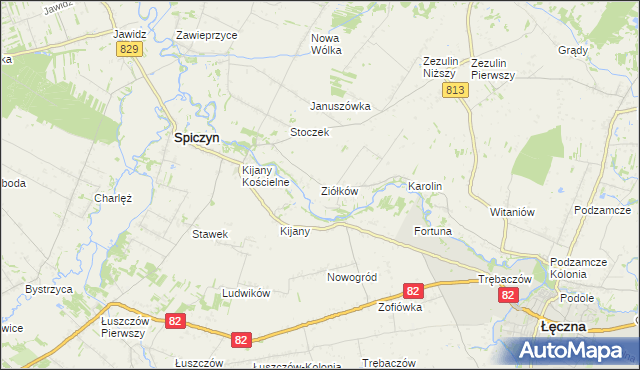 mapa Ziółków, Ziółków na mapie Targeo