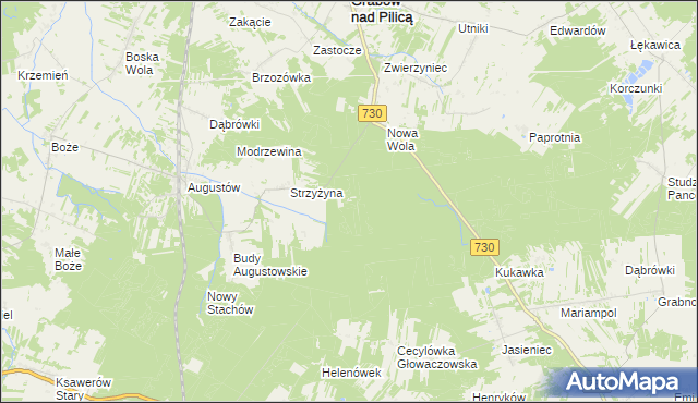 mapa Strzyżyna Leśniczówka, Strzyżyna Leśniczówka na mapie Targeo