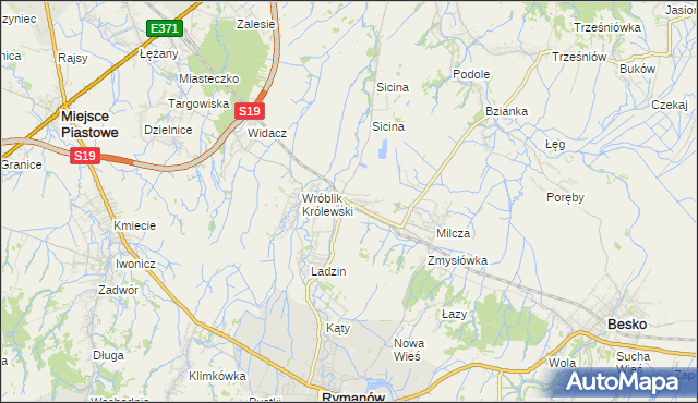 mapa Wróblik Szlachecki, Wróblik Szlachecki na mapie Targeo