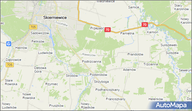 mapa Rawiczów, Rawiczów na mapie Targeo